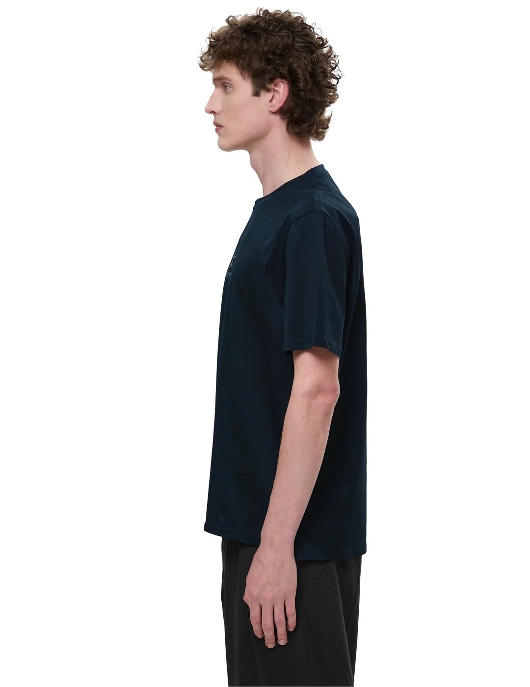 Premiata Camiseta Hombre Logo Azul Marino