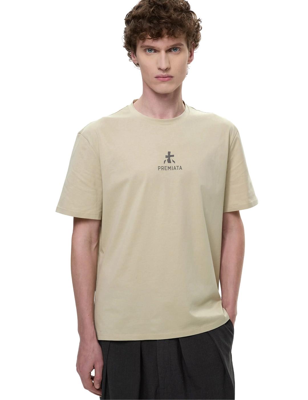 Premiata Camiseta Hombre Logo Verde Claro