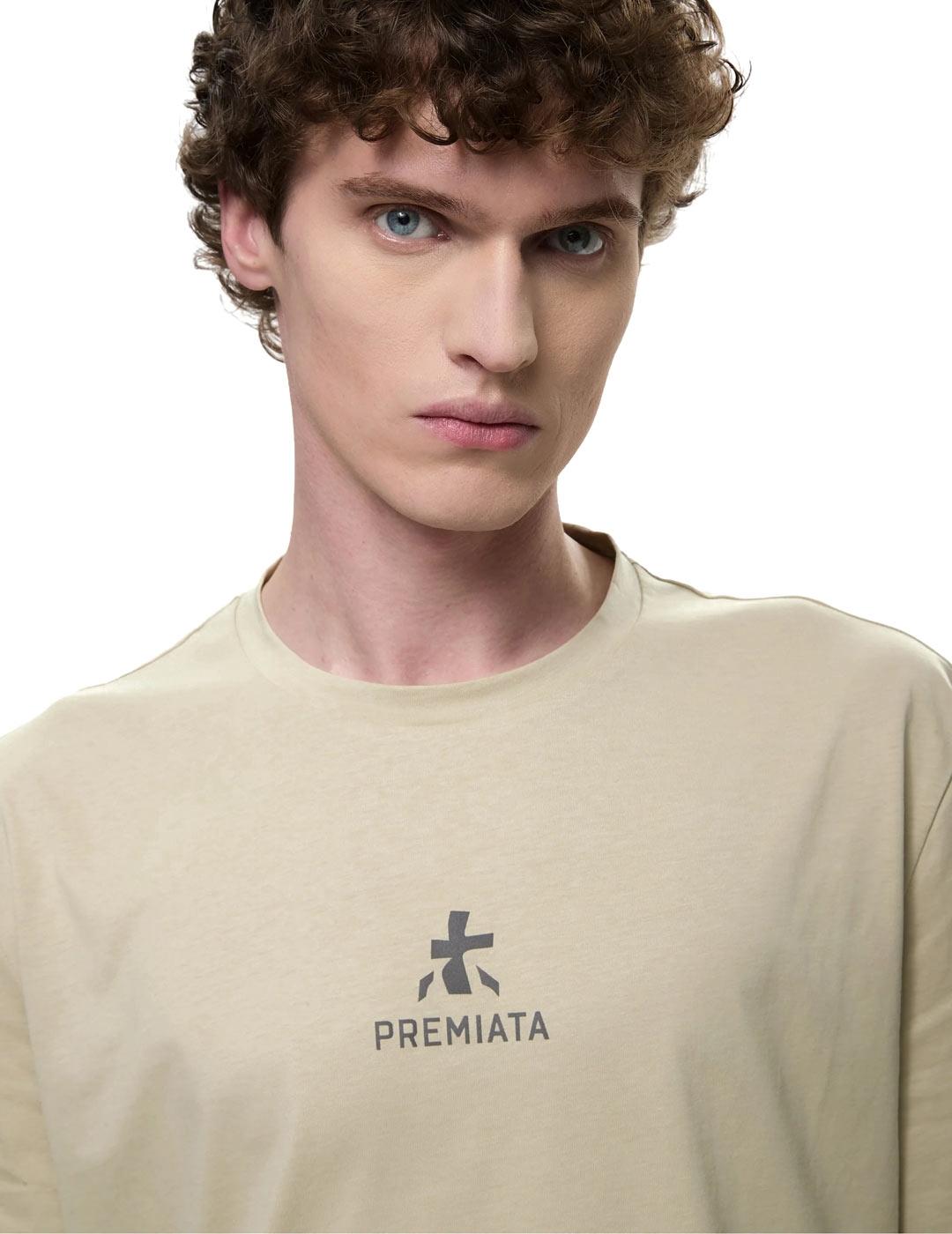 Premiata Camiseta Hombre Logo Verde Claro