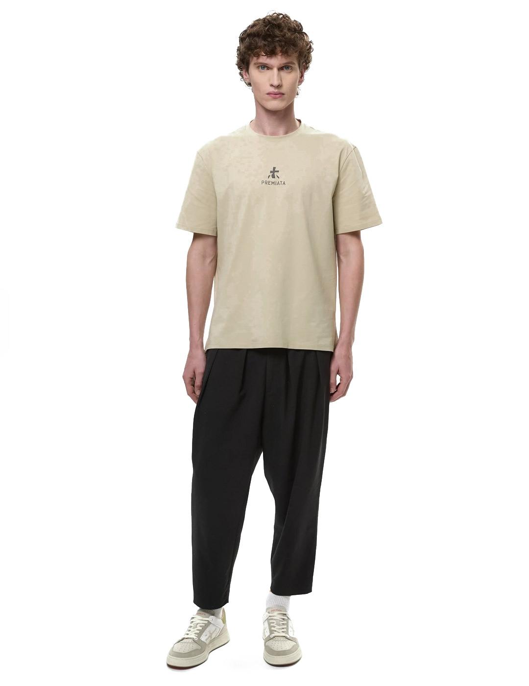 Premiata Camiseta Hombre Logo Verde Claro