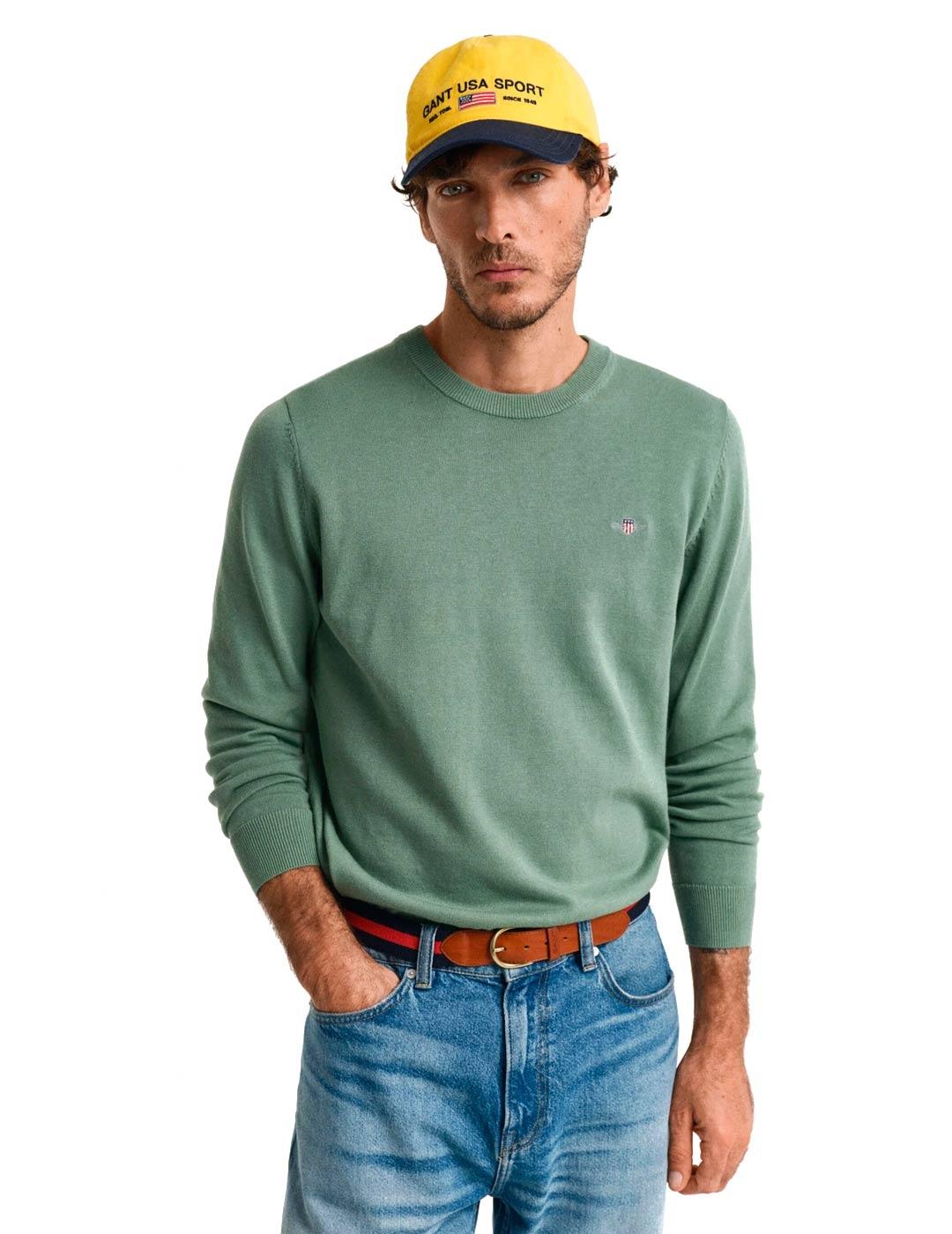Gant Jersey Hombre Verde