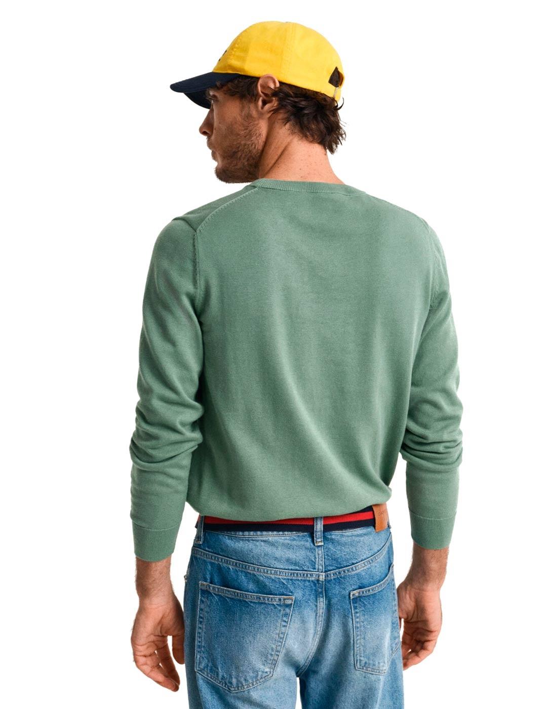 Gant Jersey Hombre Verde