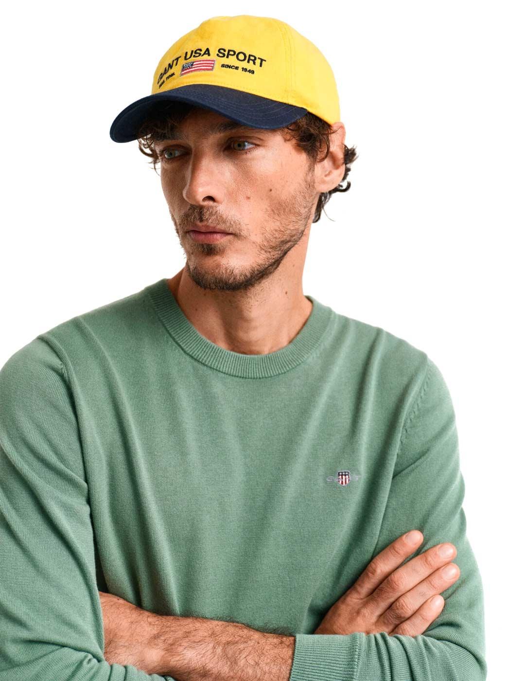 Gant Jersey Hombre Verde