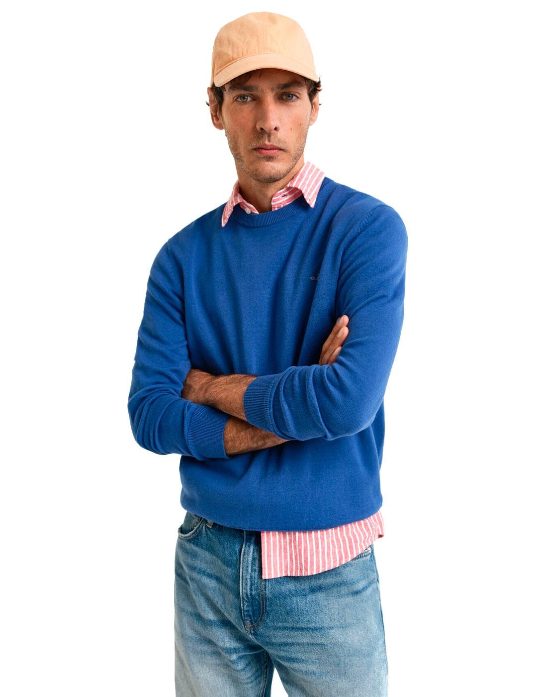 Gant Jersey Hombre Azulón