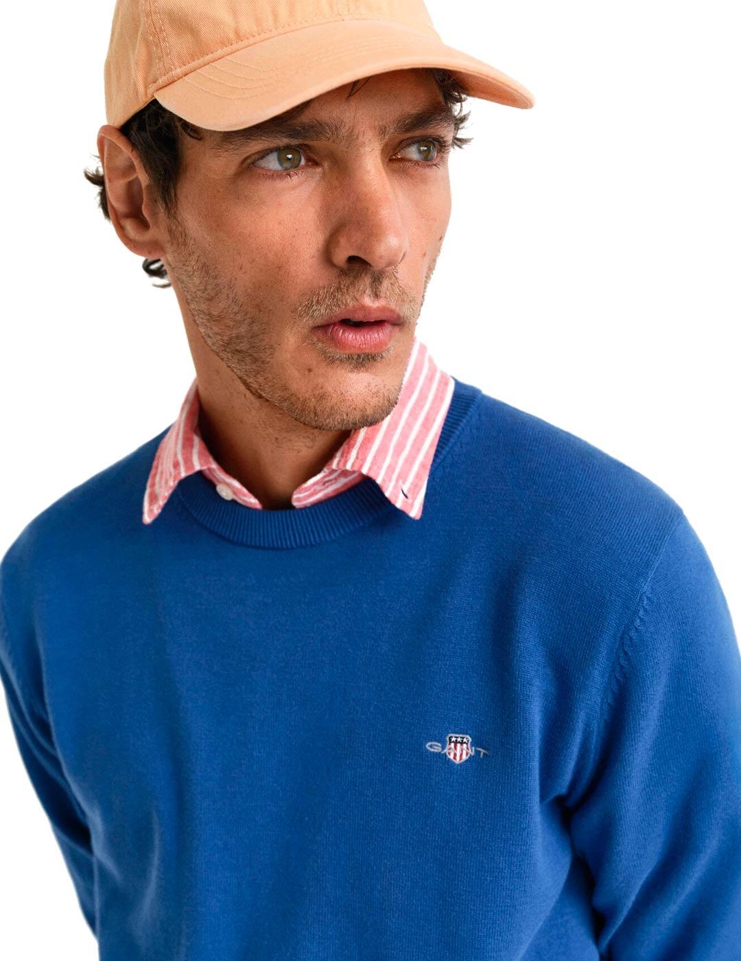 Gant Jersey Hombre Azulón