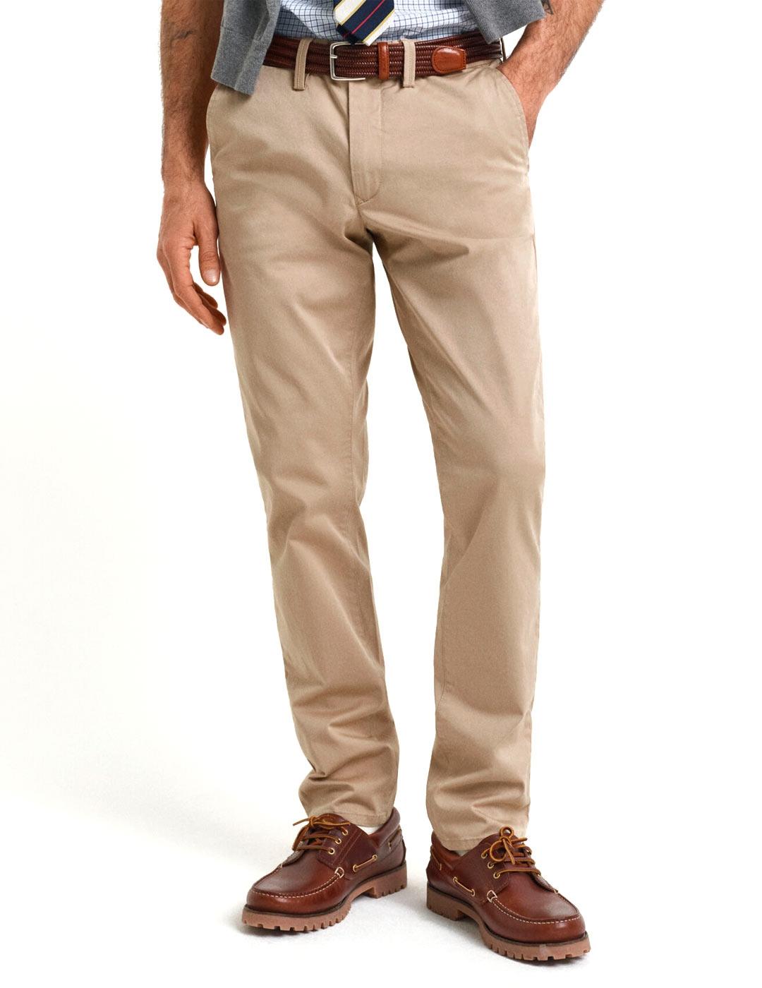 Gant Pantalón Chino Hombre Beige
