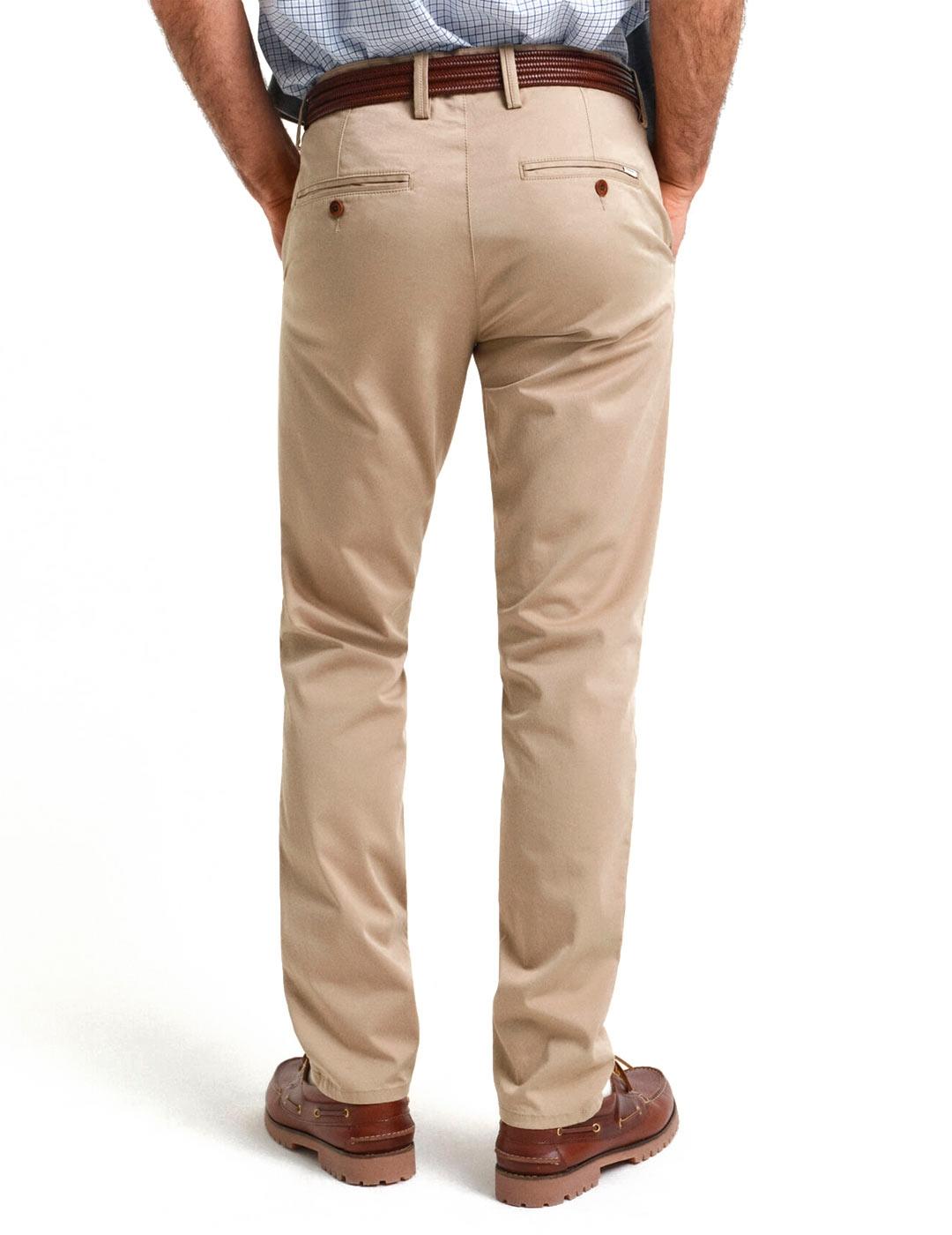 Gant Pantalón Chino Hombre Beige