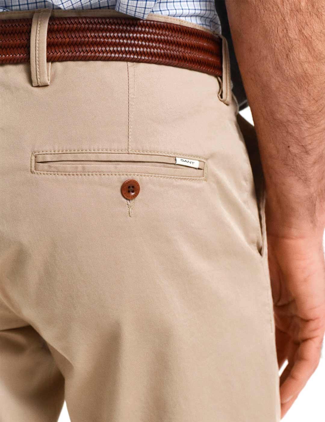 Gant Pantalón Chino Hombre Beige