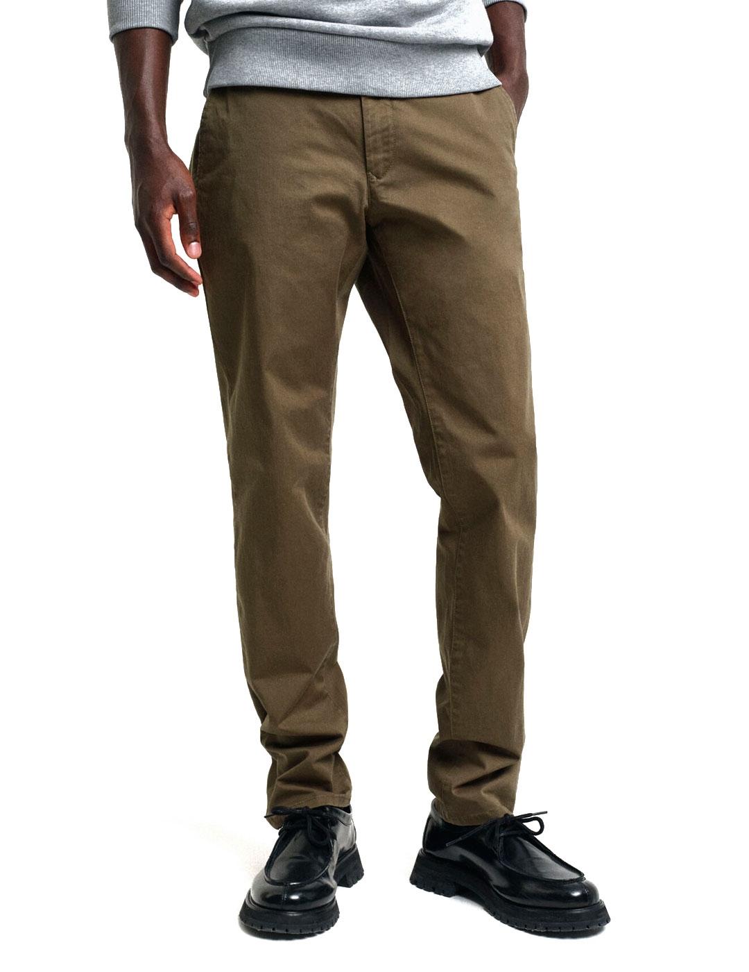 Gant Pantalón Chino Hombre Verde