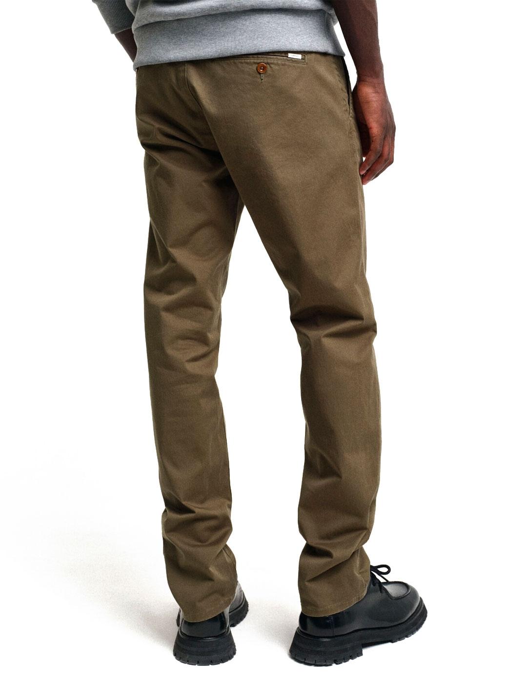 Gant Pantalón Chino Hombre Verde