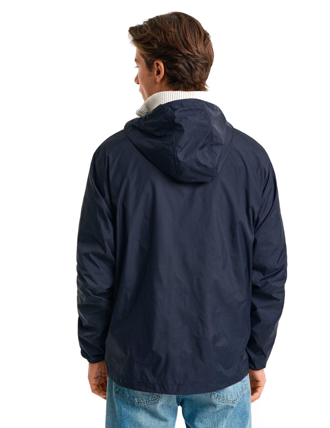 Gant Cortavientos Ligero Hombre Azul Marino