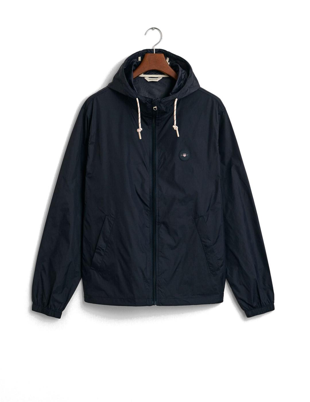 Gant Cortavientos Ligero Hombre Azul Marino