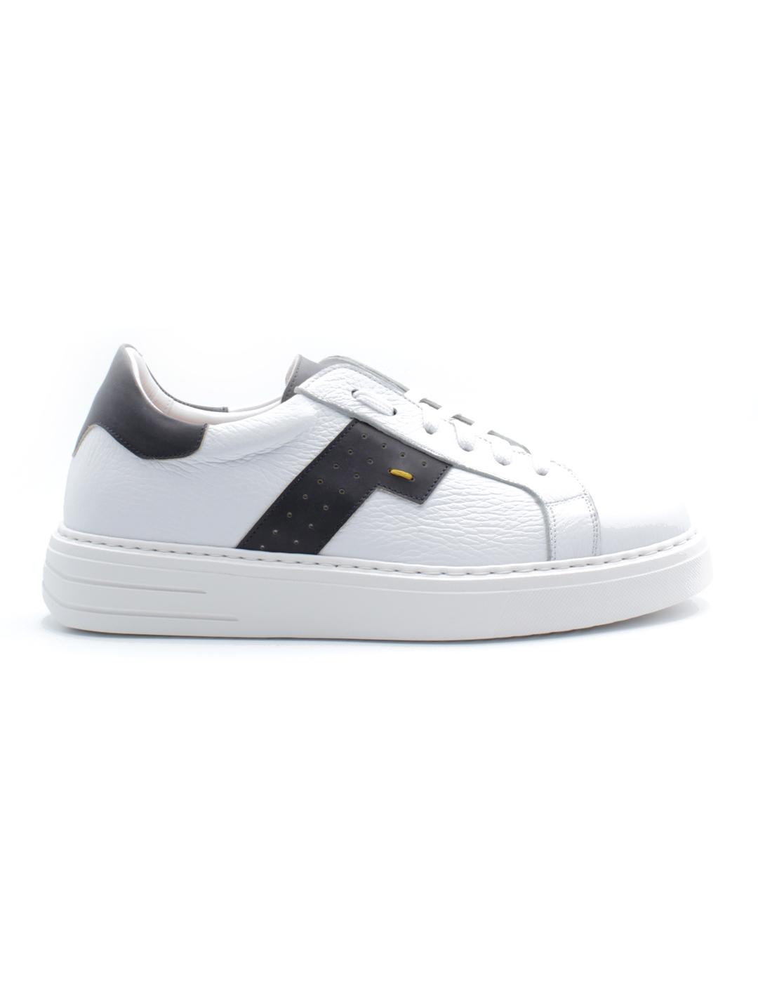 Calce Magnum Zapato Hombre Ciervo Blanco Apliques Marino