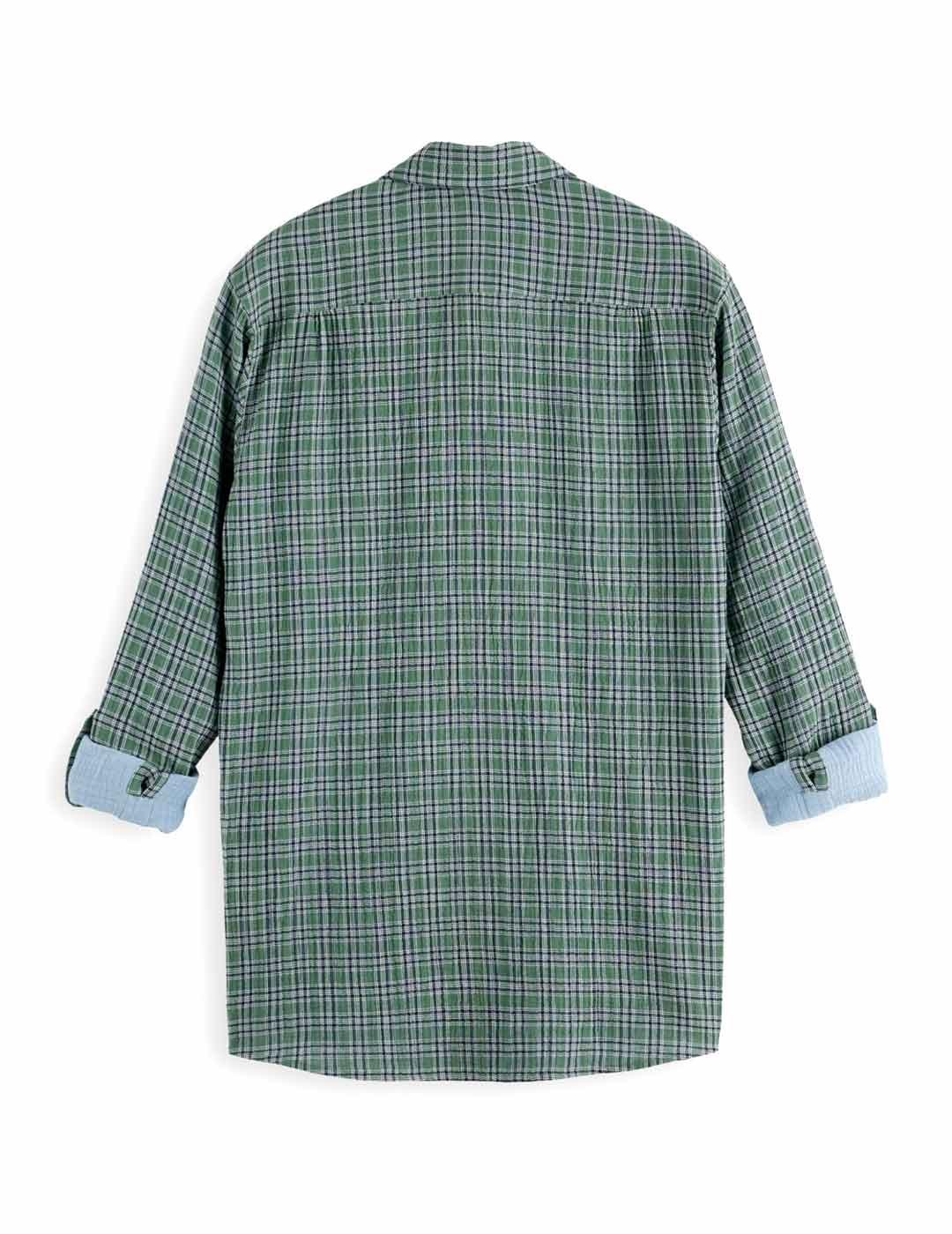 Scotch Soda Camisa Cuadros Verde
