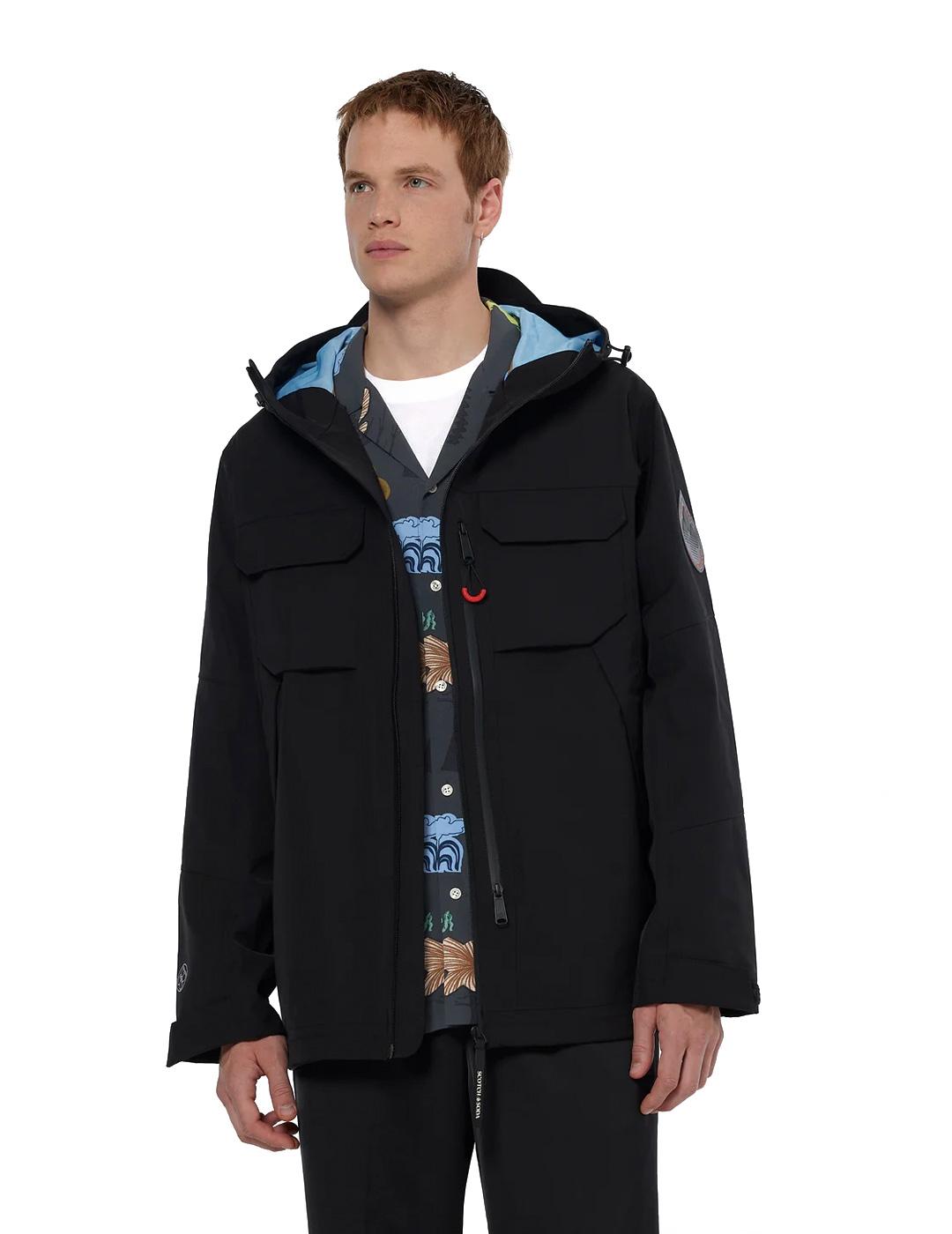 Scotch Soda AMS Chaqueta Hombre Negra