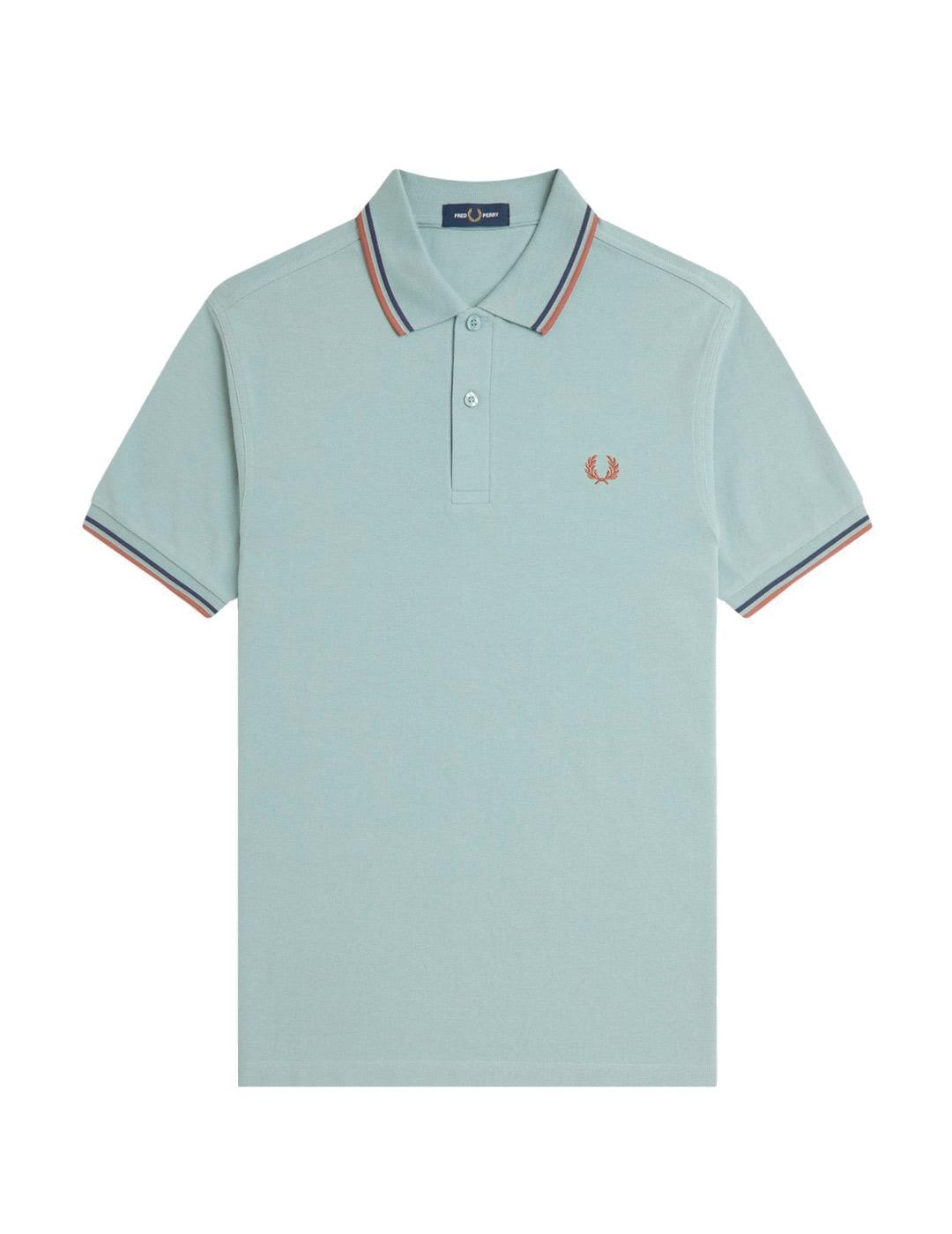Fred Perry M3600 Polo Hombre Franjas Azul