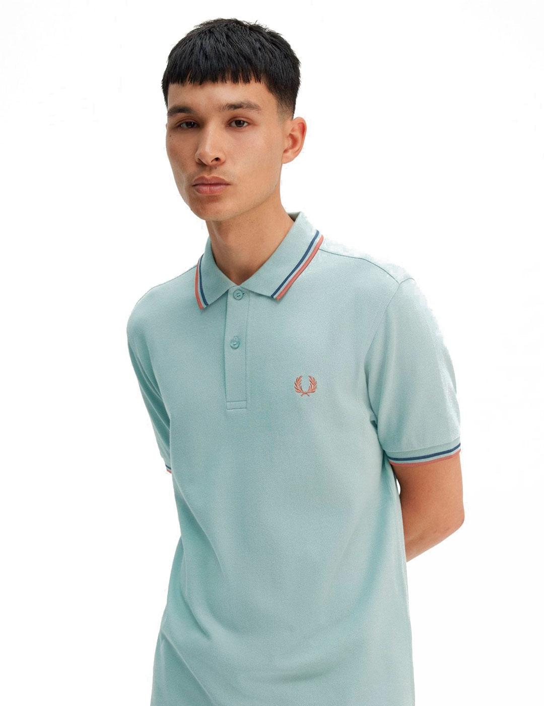 Fred Perry M3600 Polo Hombre Franjas Azul