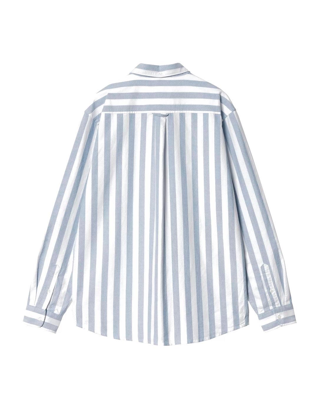 Carhartt  L/S Dillion Camisa Rayas Hombre Azul
