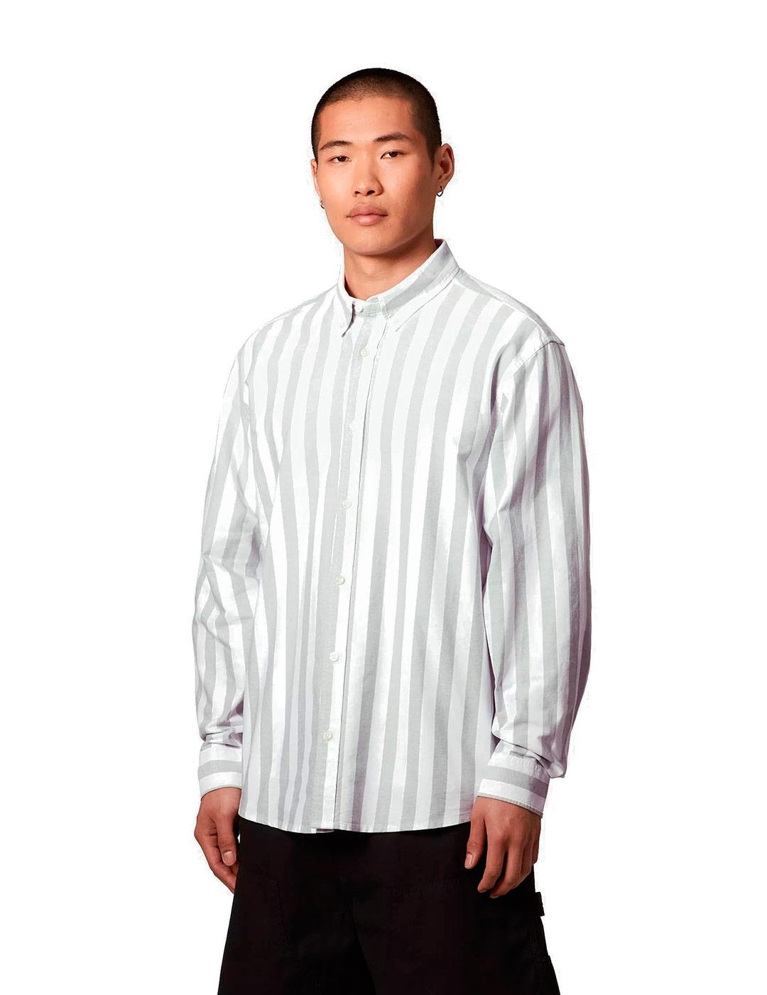 Carhartt  L/S Dillion Camisa Rayas Hombre Azul