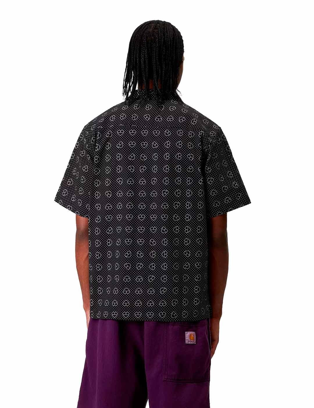 Carhartt S/S Furoshiki Shirt Camisa Hombre Estampada Negra