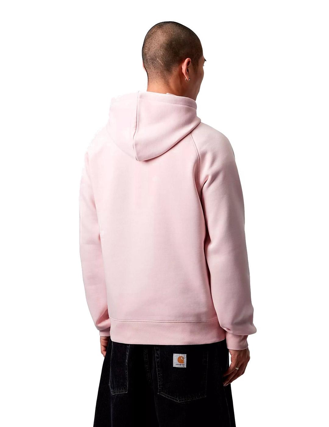 Carhartt Hooded Chase Sweat Sudadera Hombre Rosa