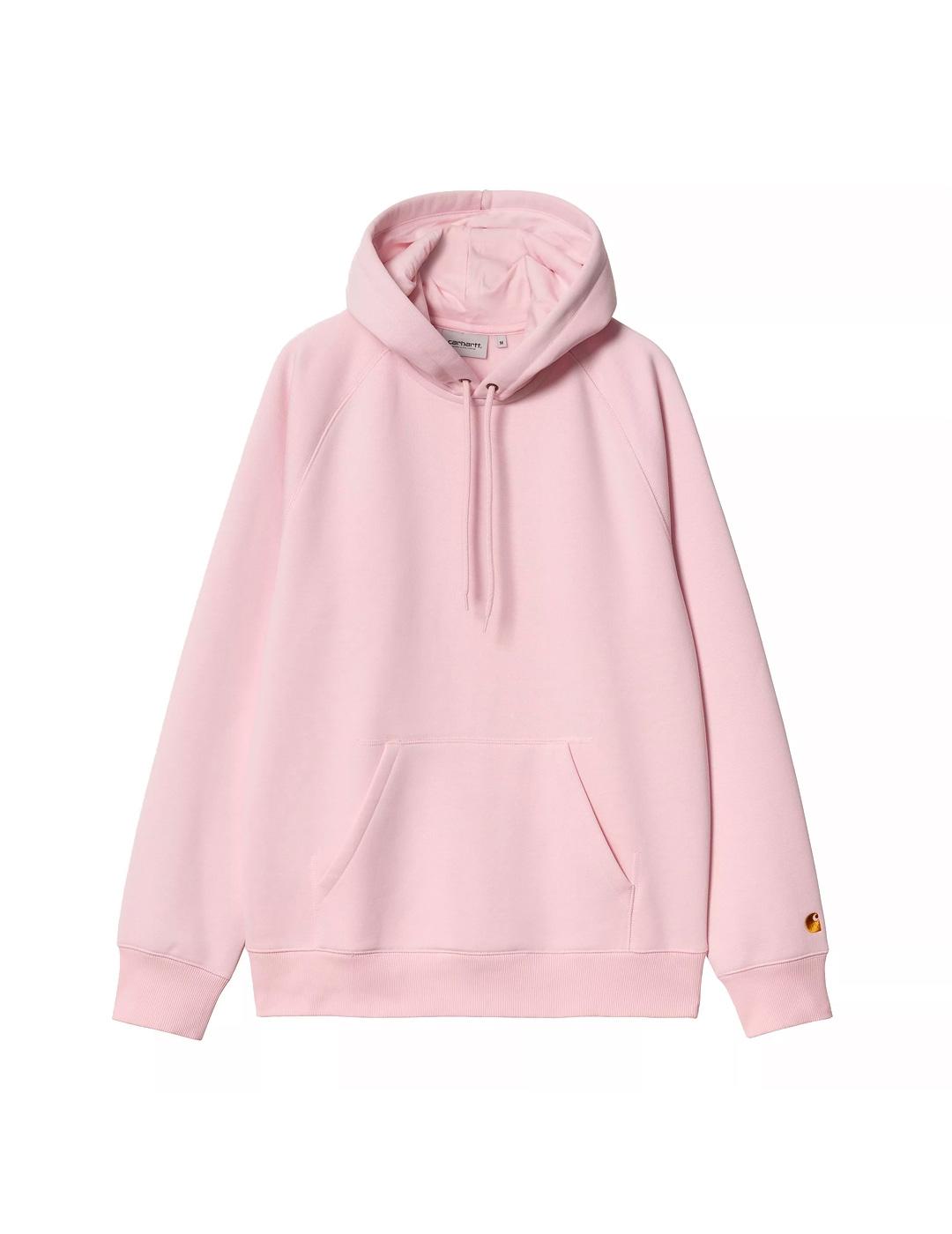 Carhartt Hooded Chase Sweat Sudadera Hombre Rosa
