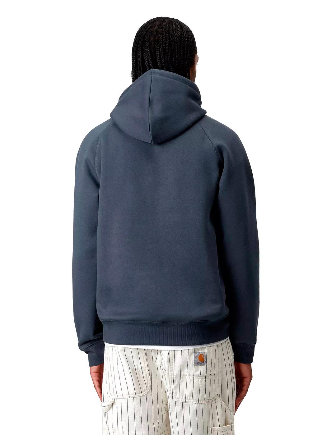 Carhartt Hooded Chase Sweat Sudadera Hombre Azul