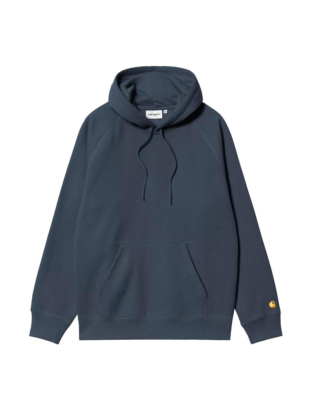 Carhartt Hooded Chase Sweat Sudadera Hombre Azul
