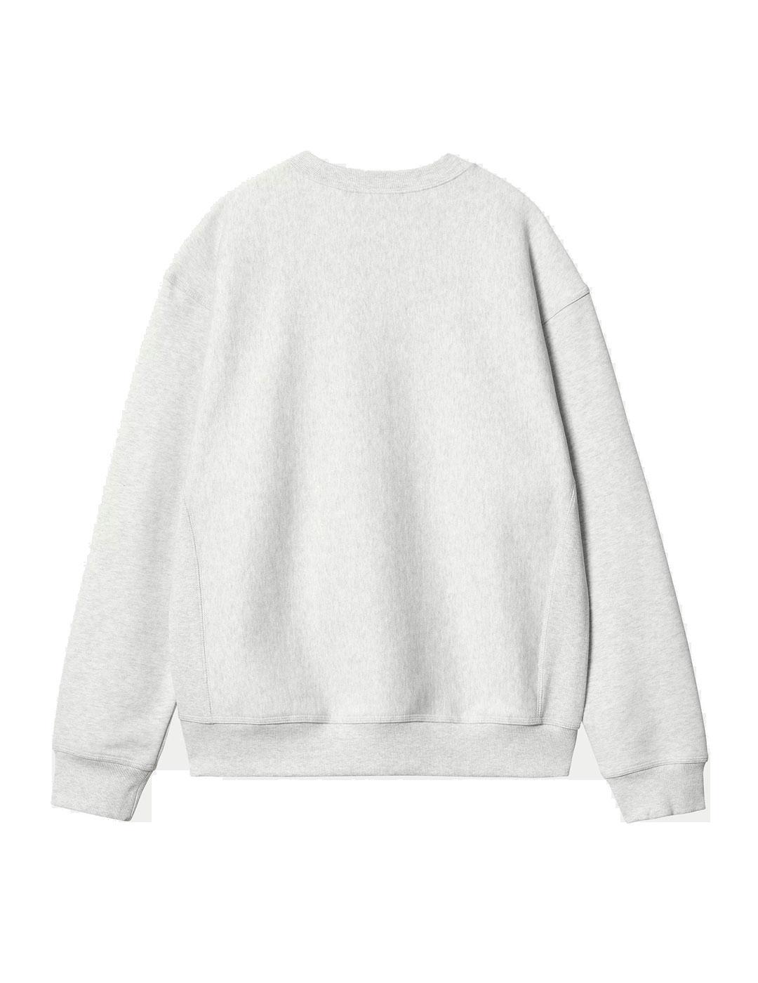 Carhartt American Script Sweat Sudadera Hombre Gris