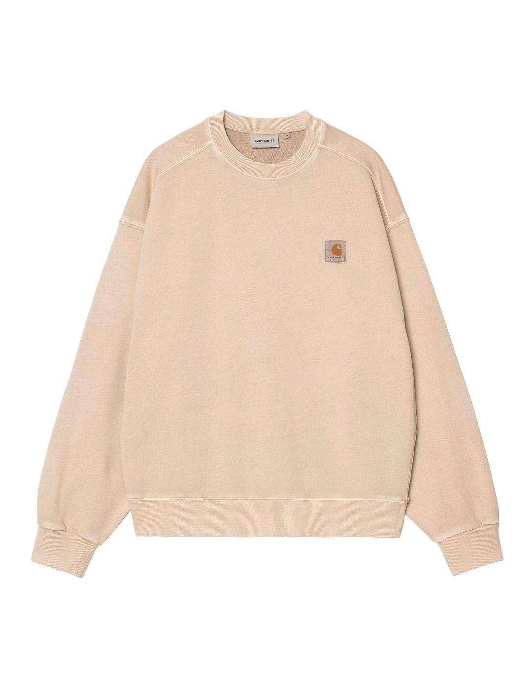  Carhartt Nelson Sweat Sudadera Hombre Beige