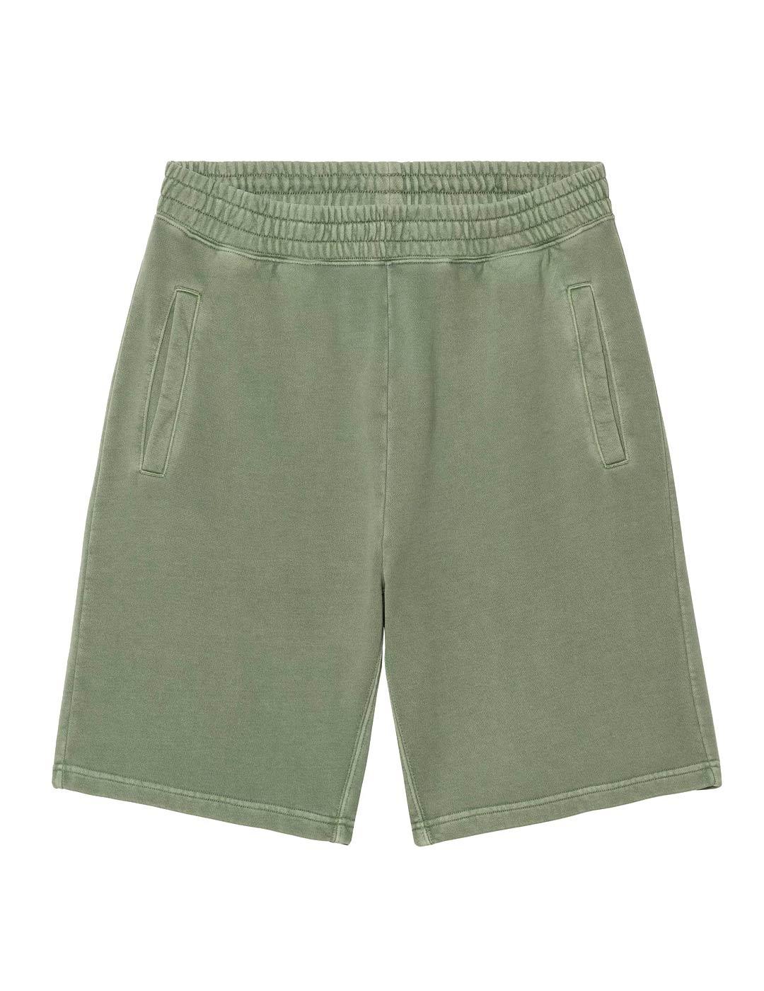 Carhartt Nelson Sweat Bermuda Hombre Verde