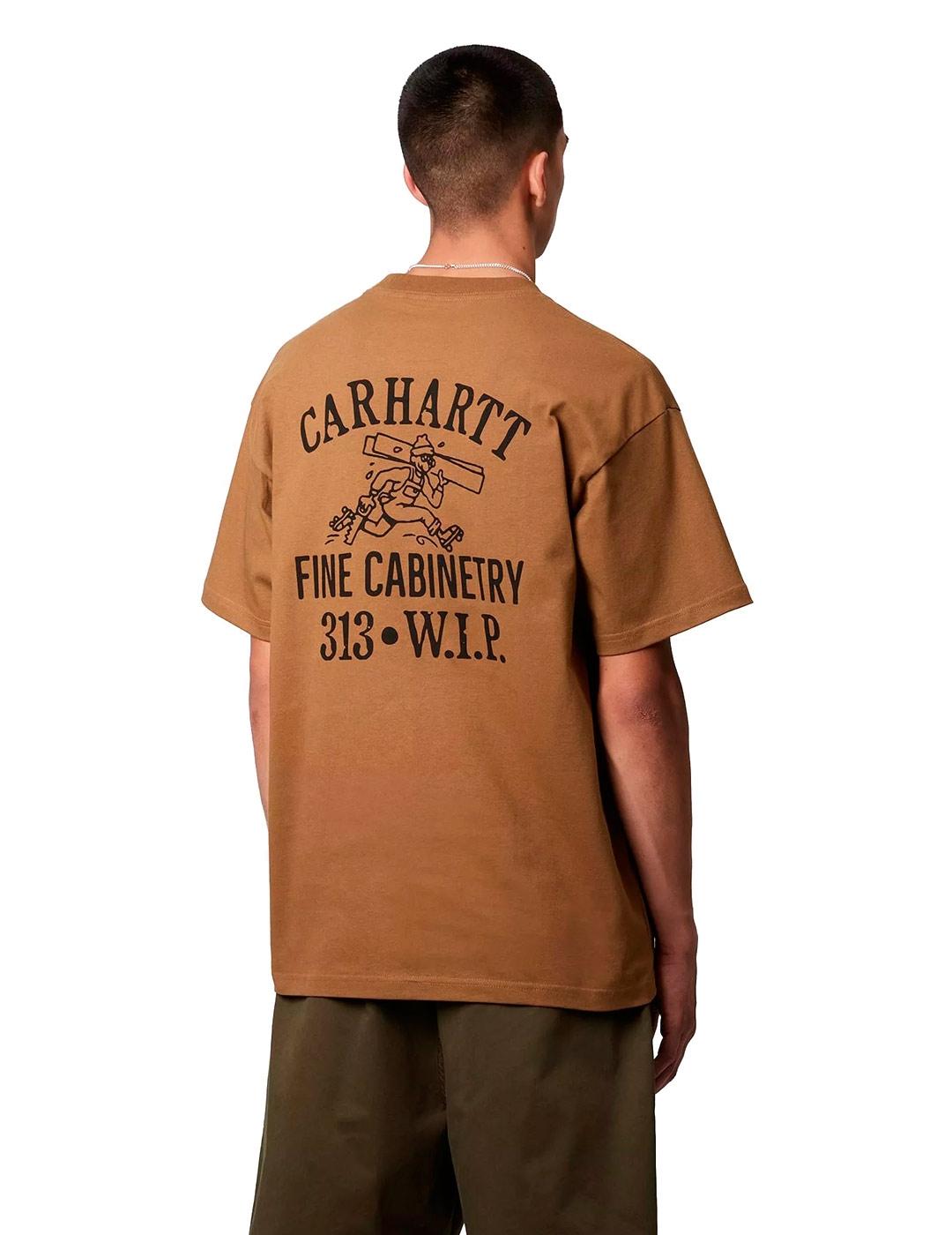 Carhartt  S/S Cabinetry Camiseta Hombre Marrón