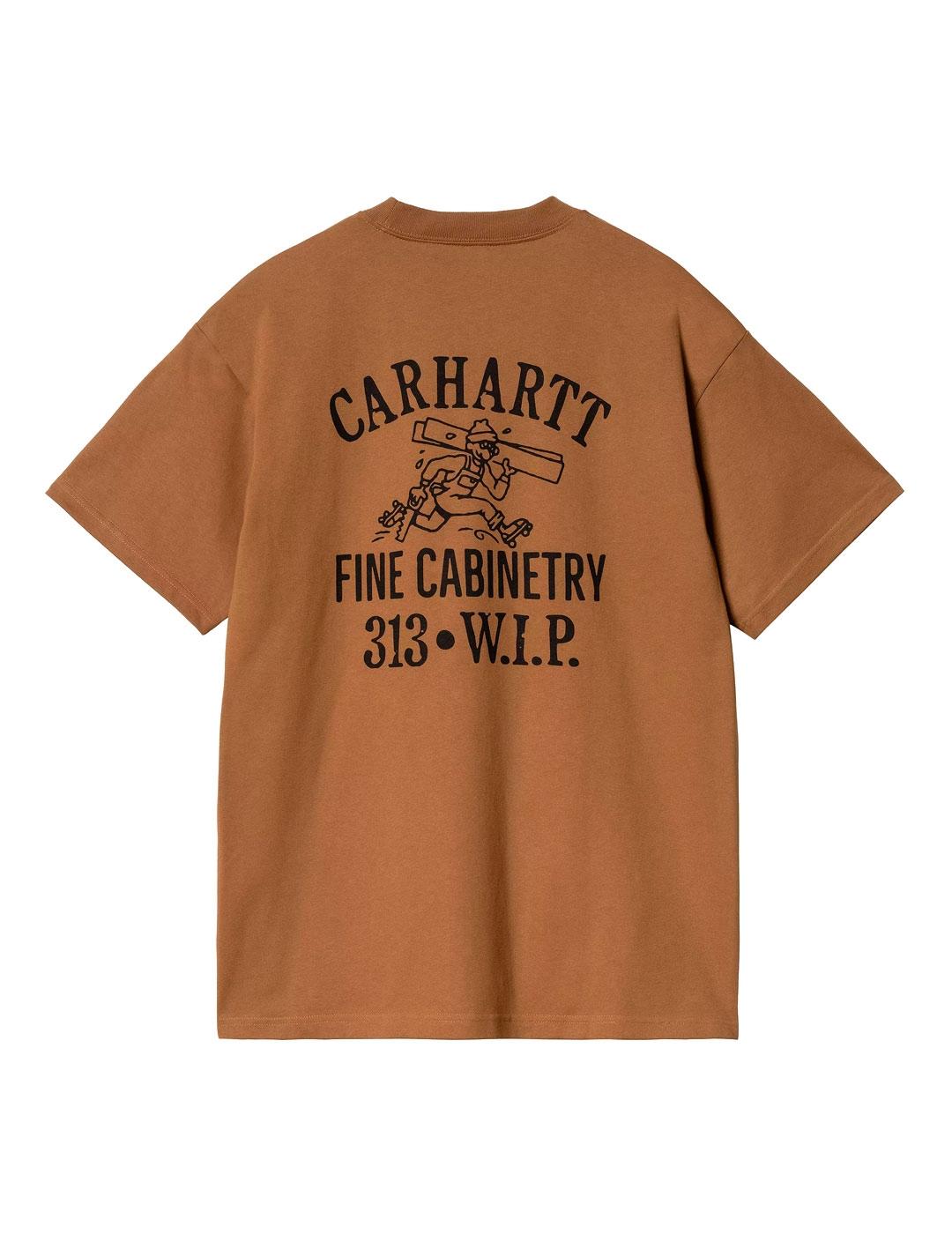 Carhartt  S/S Cabinetry Camiseta Hombre Marrón