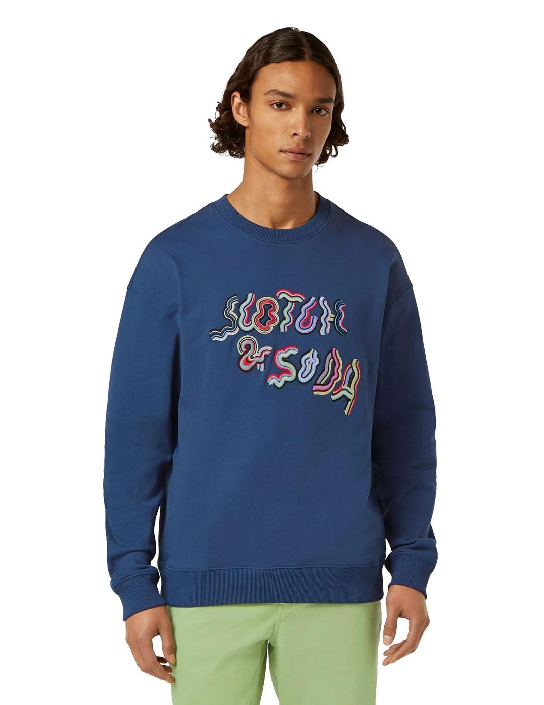Scotch Soda Sudadera Hombre Azul