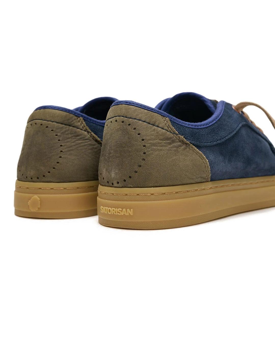 Satorisan Heisei Suede Zapatillas Hombre Azul Marino
