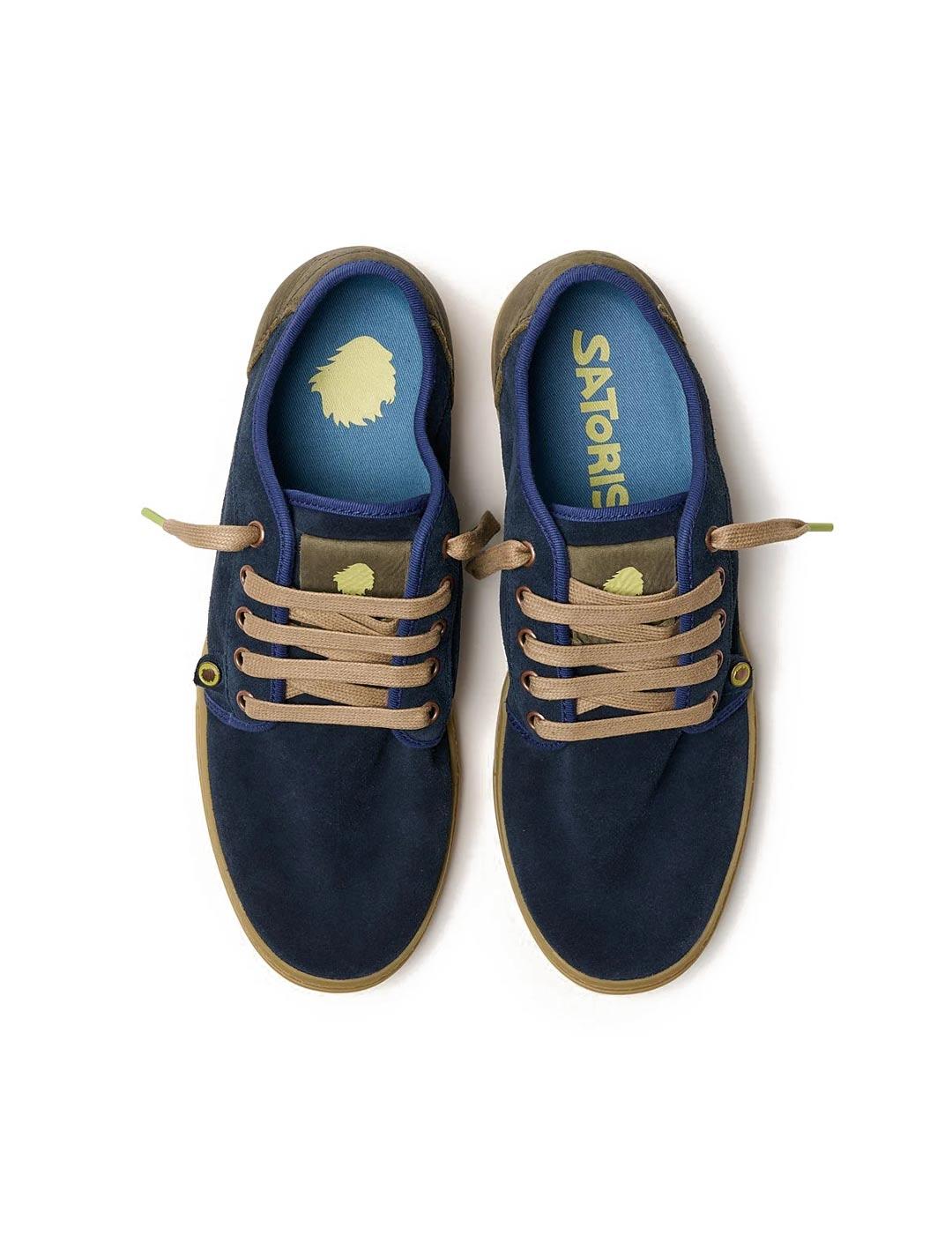 Satorisan Heisei Suede Zapatillas Hombre Azul Marino