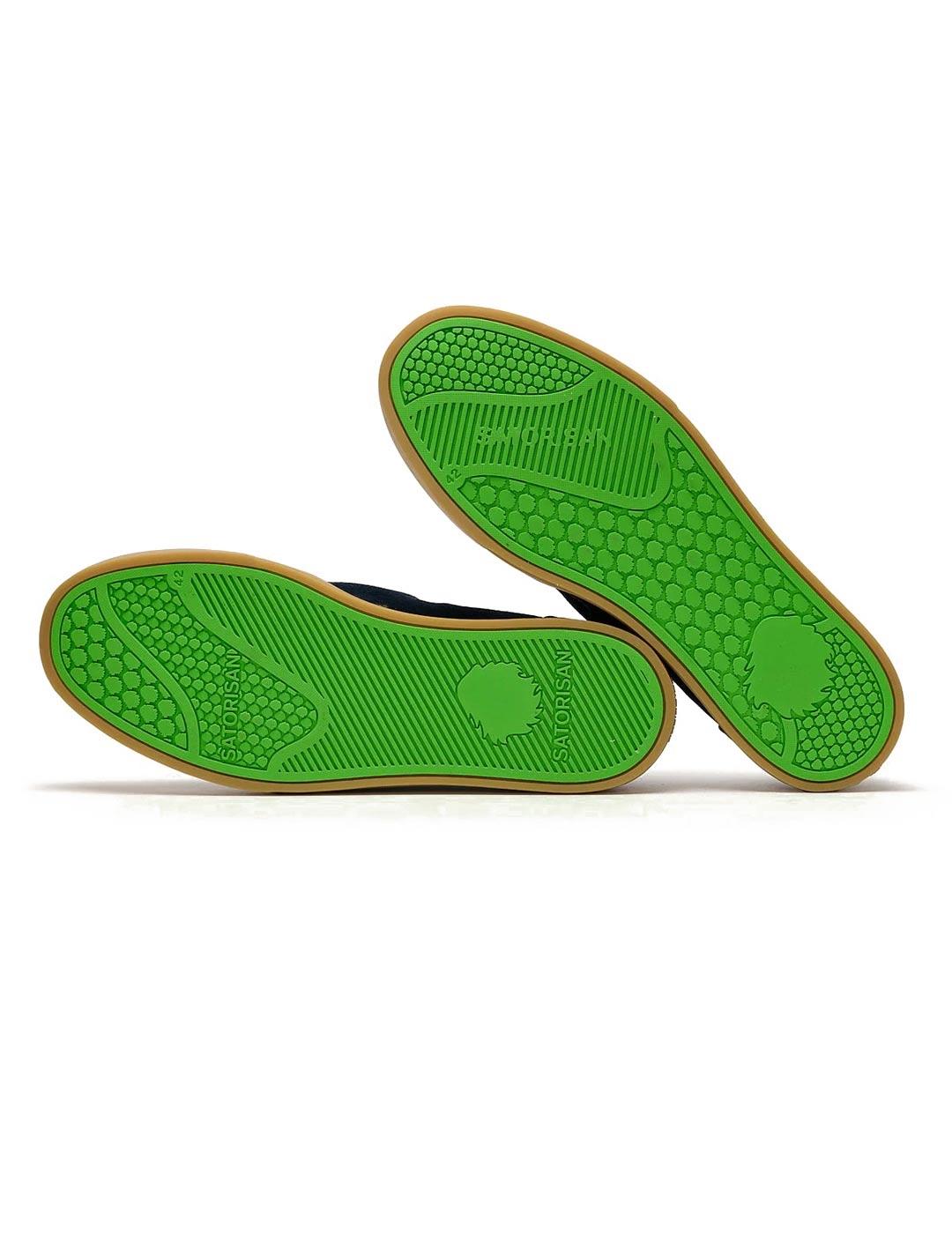 Satorisan Heisei Suede Zapatillas Hombre Azul Marino