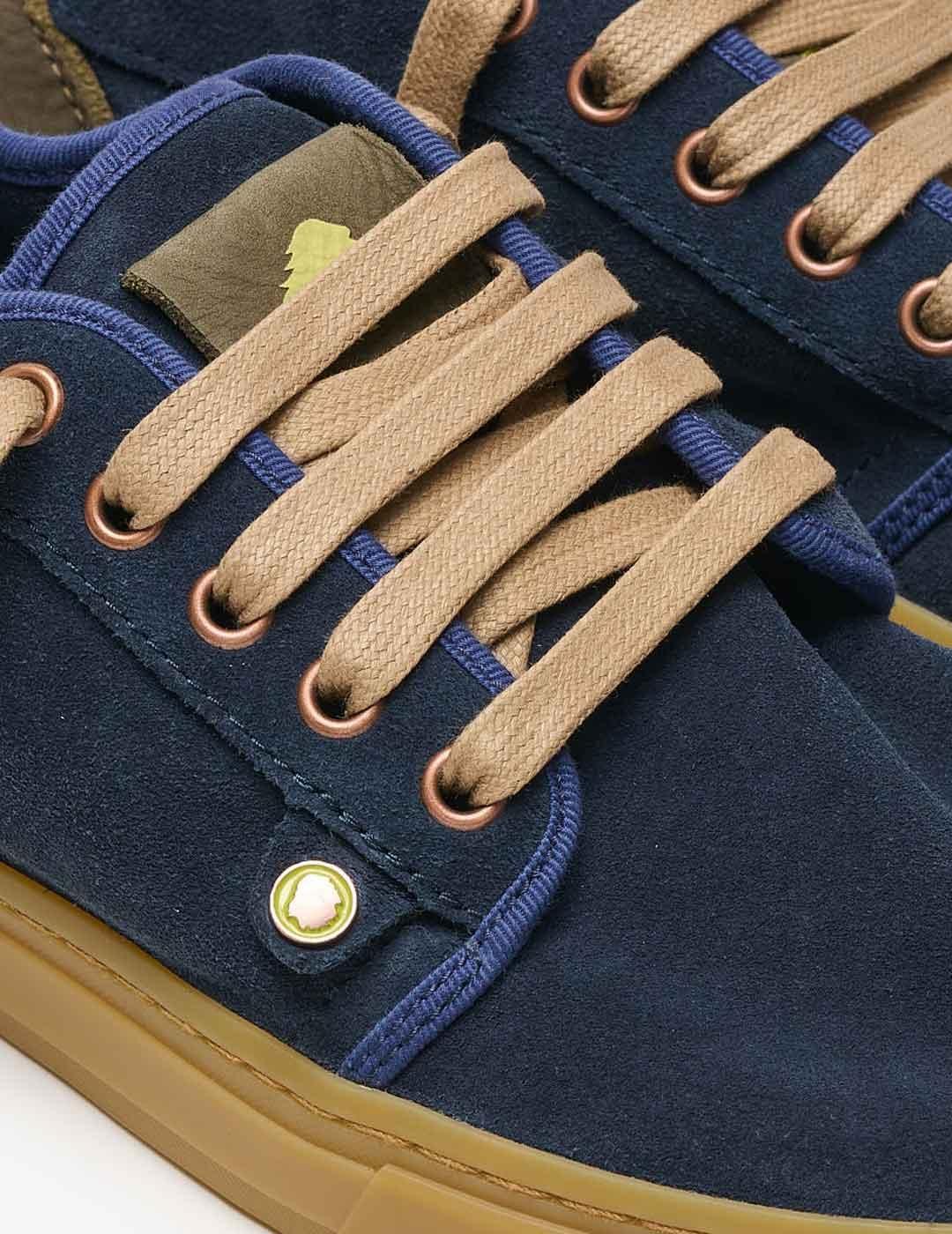Satorisan Heisei Suede Zapatillas Hombre Azul Marino