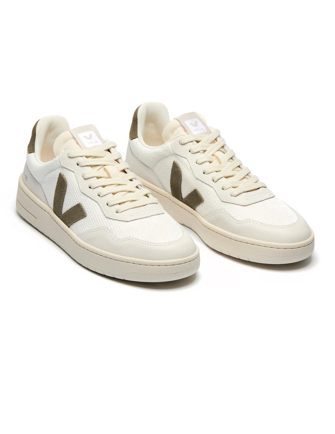 Veja V-90 Zapatillas B-Mesh White Kaki
