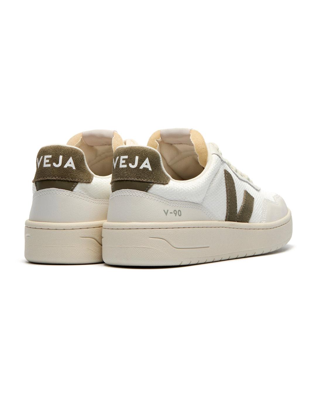 Veja V-90 Zapatillas B-Mesh White Kaki