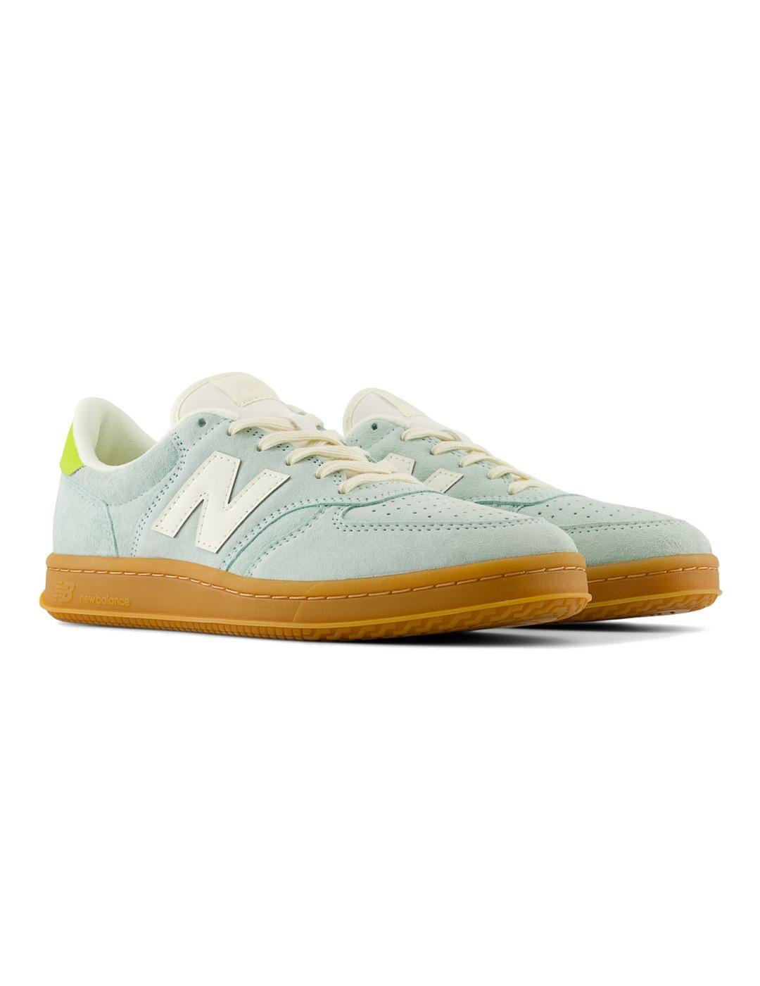 New Balance T500EB Zapatillas Hombre Verde Claro