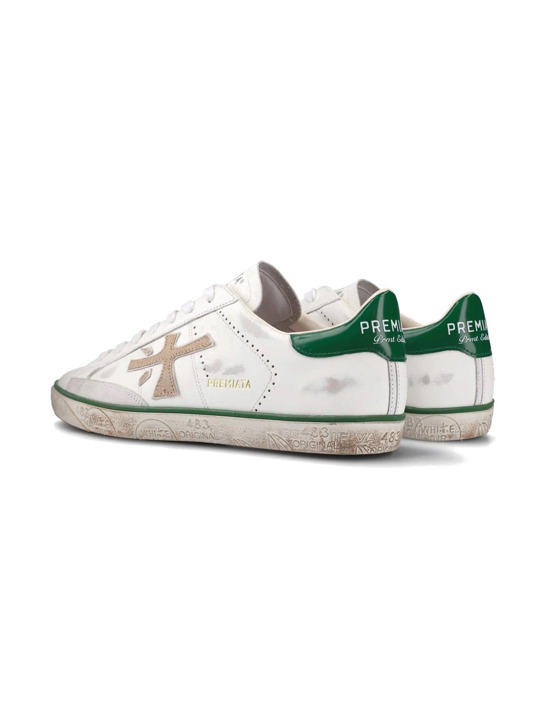 Premiata Steven 6645 Zapatillas Hombre Blancas