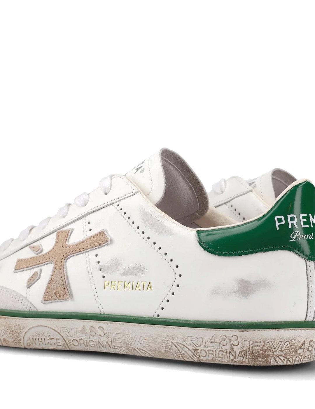 Premiata Steven 6645 Zapatillas Hombre Blancas