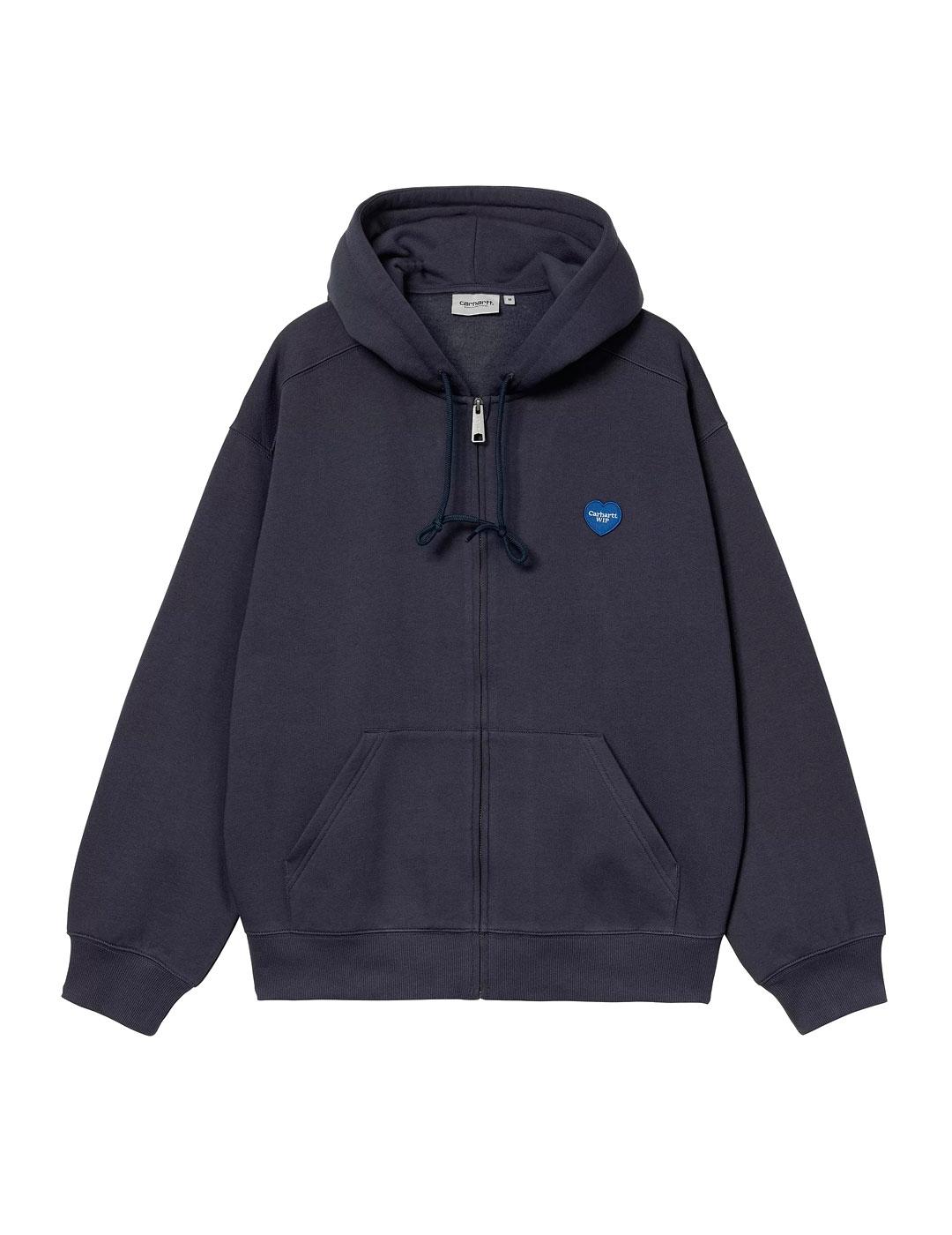 Carhartt Sudadera Hombre Hooded Heart II Hartt Azul Marino