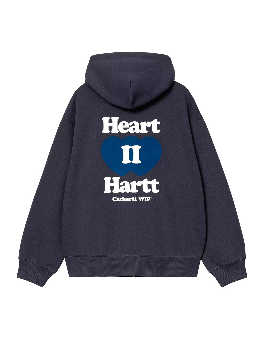 Carhartt Sudadera Hombre Hooded Heart II Hartt Azul Marino
