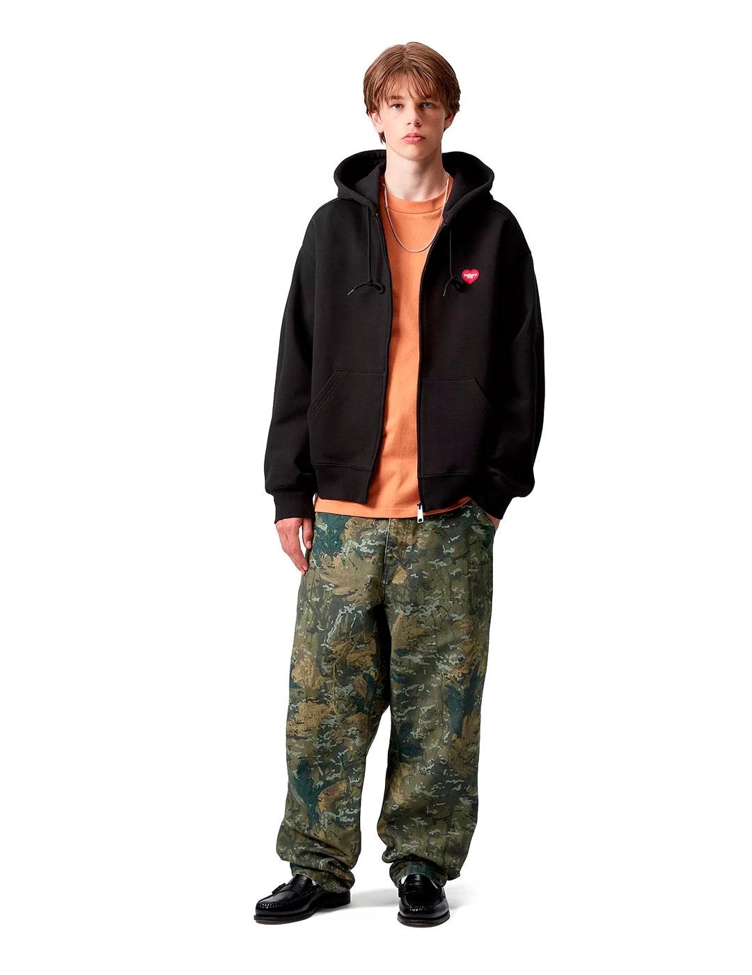 Carhartt Sudadera Hombre Hooded Heart II Hartt Negra