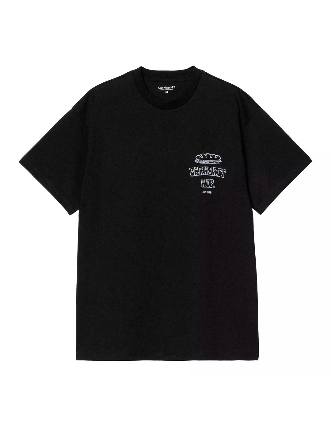 Carhartt S/S Sandwich Camiseta Hombre Negra