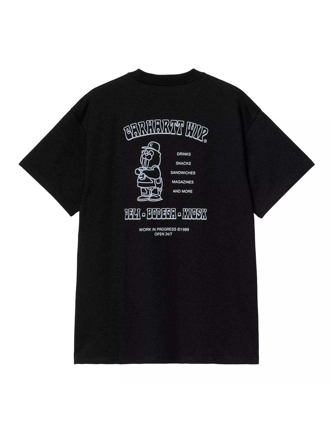 Carhartt S/S Sandwich Camiseta Hombre Negra