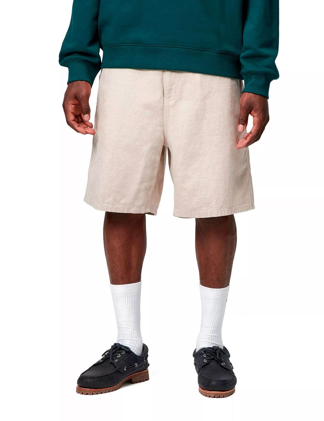 Carhartt Bermuda Hombre Walter Single Knee Short Beige