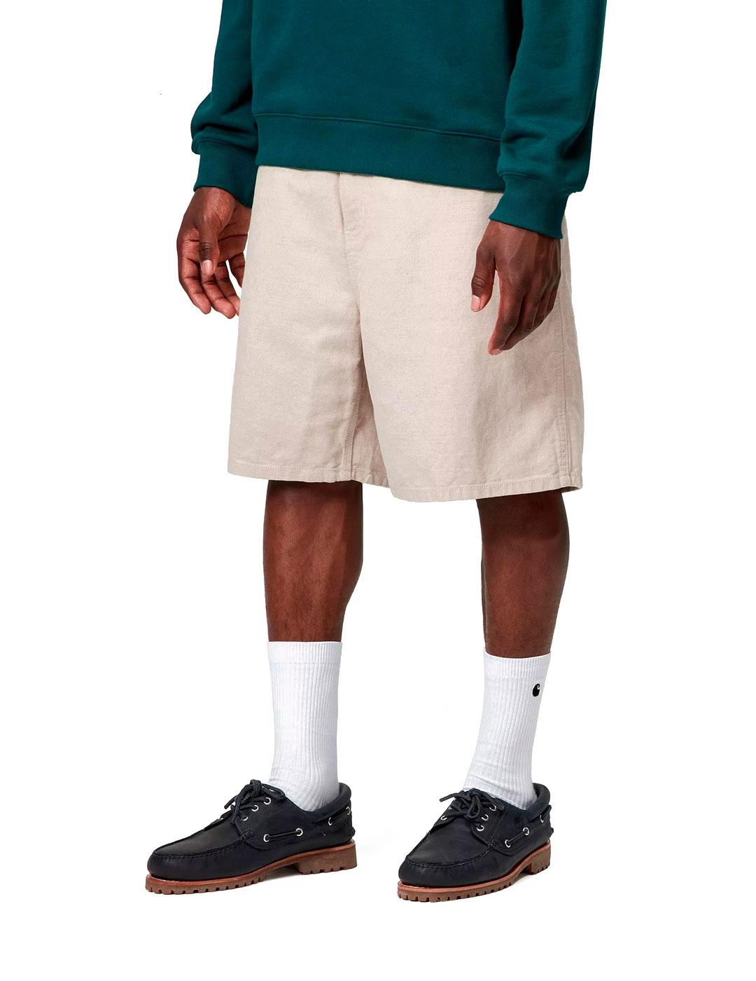 Carhartt Bermuda Hombre Walter Single Knee Short Beige